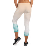 Light Water Color- Capri Leggings