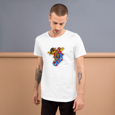 Skateboarding Alf - Short-Sleeve Unisex T-Shirt