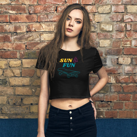 Sun and Fun - Women’s Crop Tee