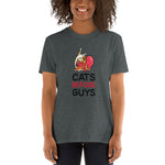 Cats Before Guys - Short-Sleeve Unisex T-Shirt