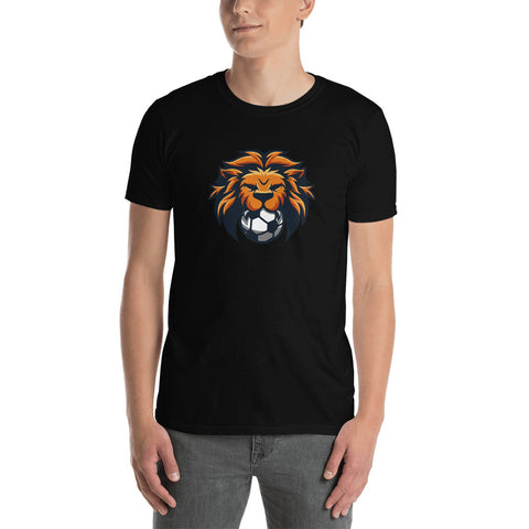 Lion and soccer ball - Short-Sleeve Unisex T-Shirt